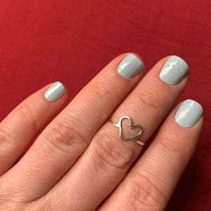 Sterling silver heart ring